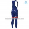 Set Fietsshirt Lange Mouw + Lange Koersbroek 2018 FDJ N001 Winter Thermal Fleece